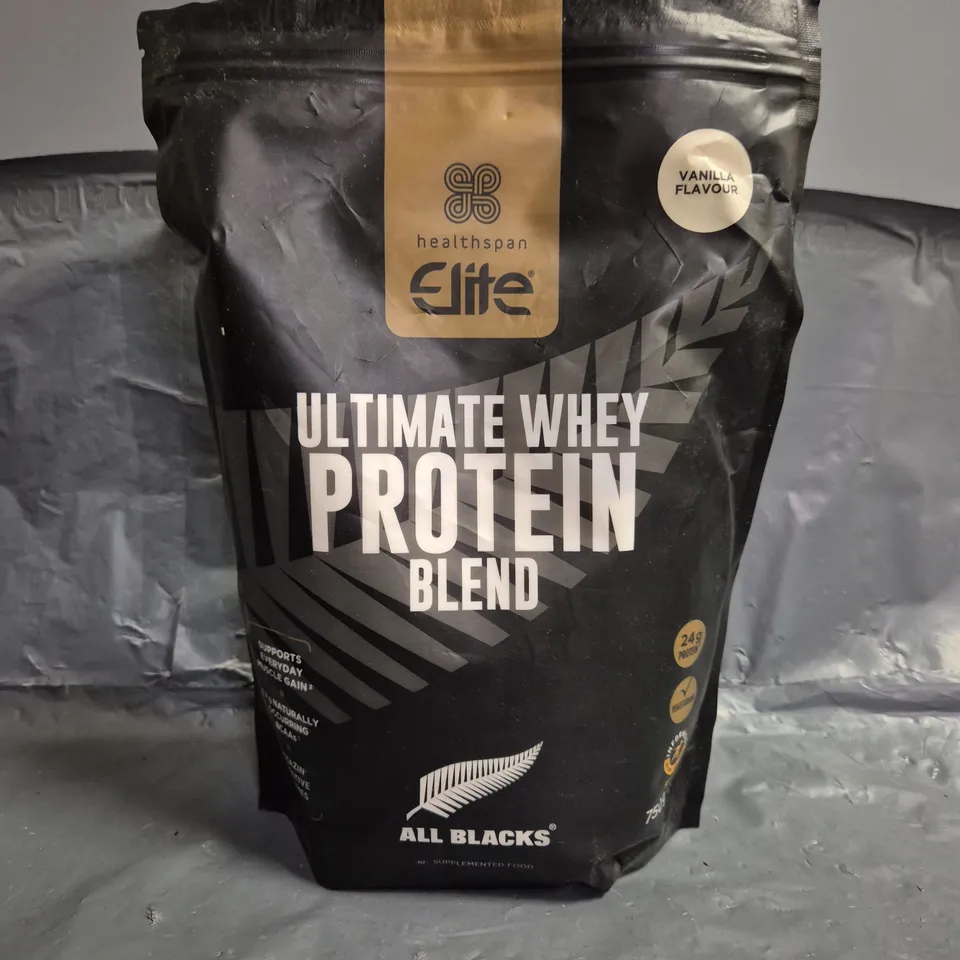 HEALTHSPAN ELITE ULTIMATE WHEY PROTEIN BLEND IN VANILLA 750G