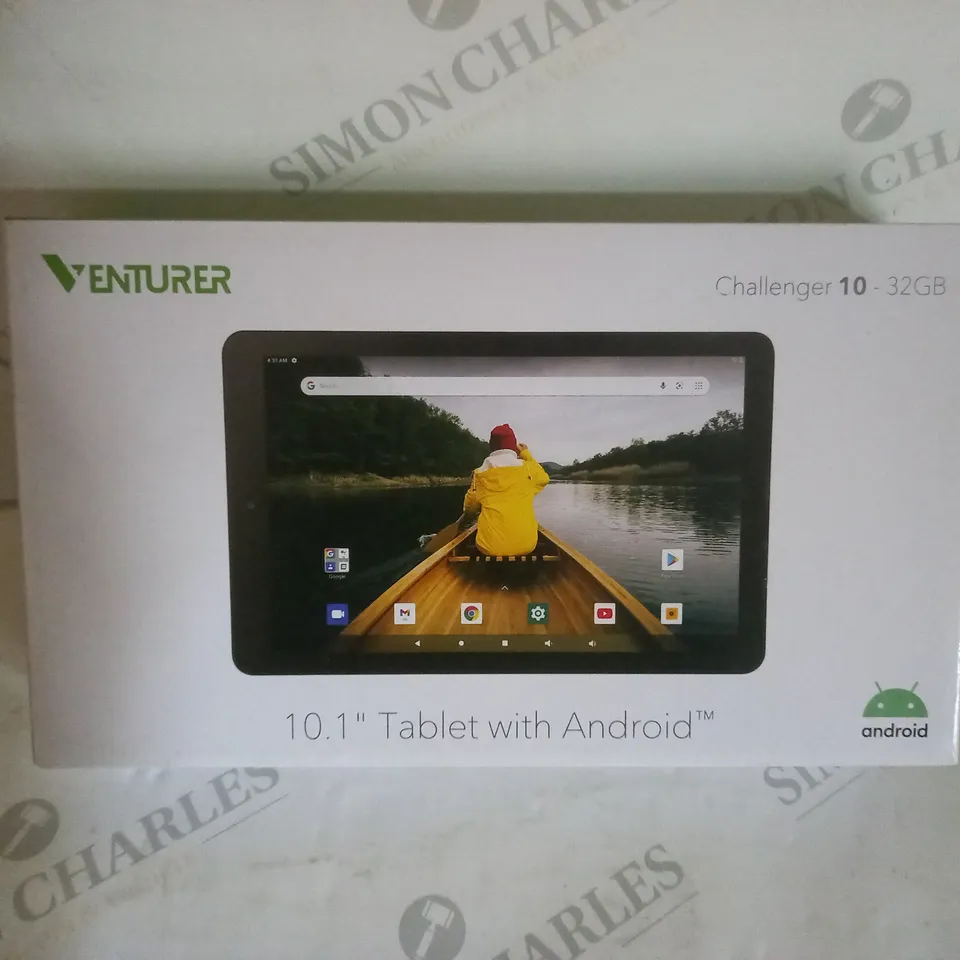 BRAND NEW BOXED VENTURER CHALLENGER 10 PRO 10.1" ANDROID TABLET WITH DETACHABLE KEYBOARD - BLACK 32GB