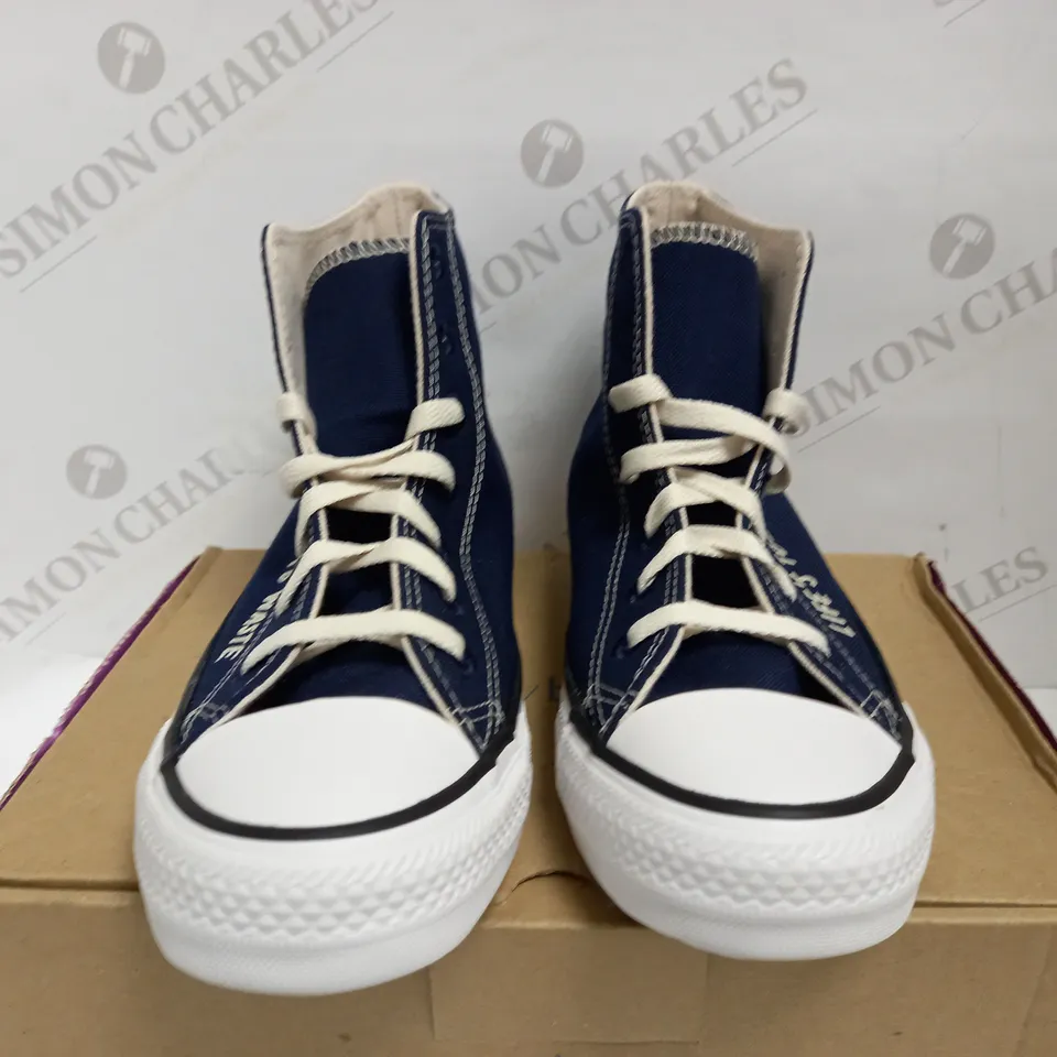 CONVERSE LIFE'S TOO SHORT TO WASTE CANVAS TRAINERS UK SIZE 6