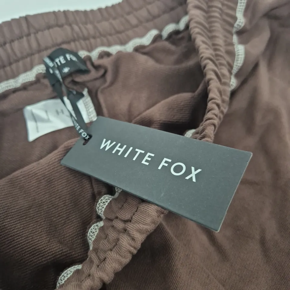 WHITE FOX BROWN JOGGERS – SIZE M (MEDIUM)