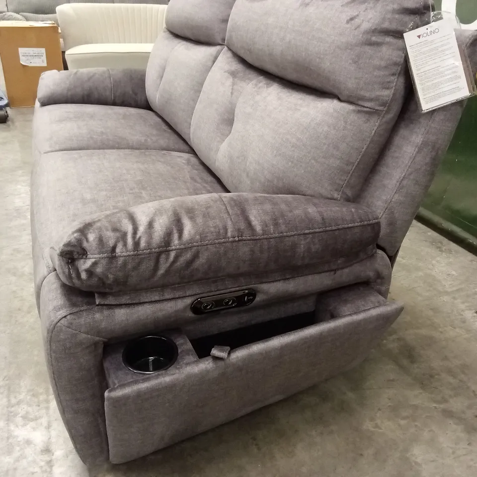 IVANA 3 SEATER FABRIC POWER RECLINER SOFA WITH USB CHARGING AND STORAGE RRP £1199