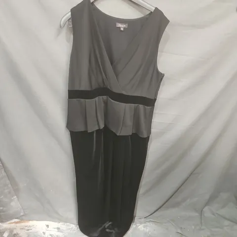 ALEXON COLOUR-BLOCK DRAPED DRESS UK 20