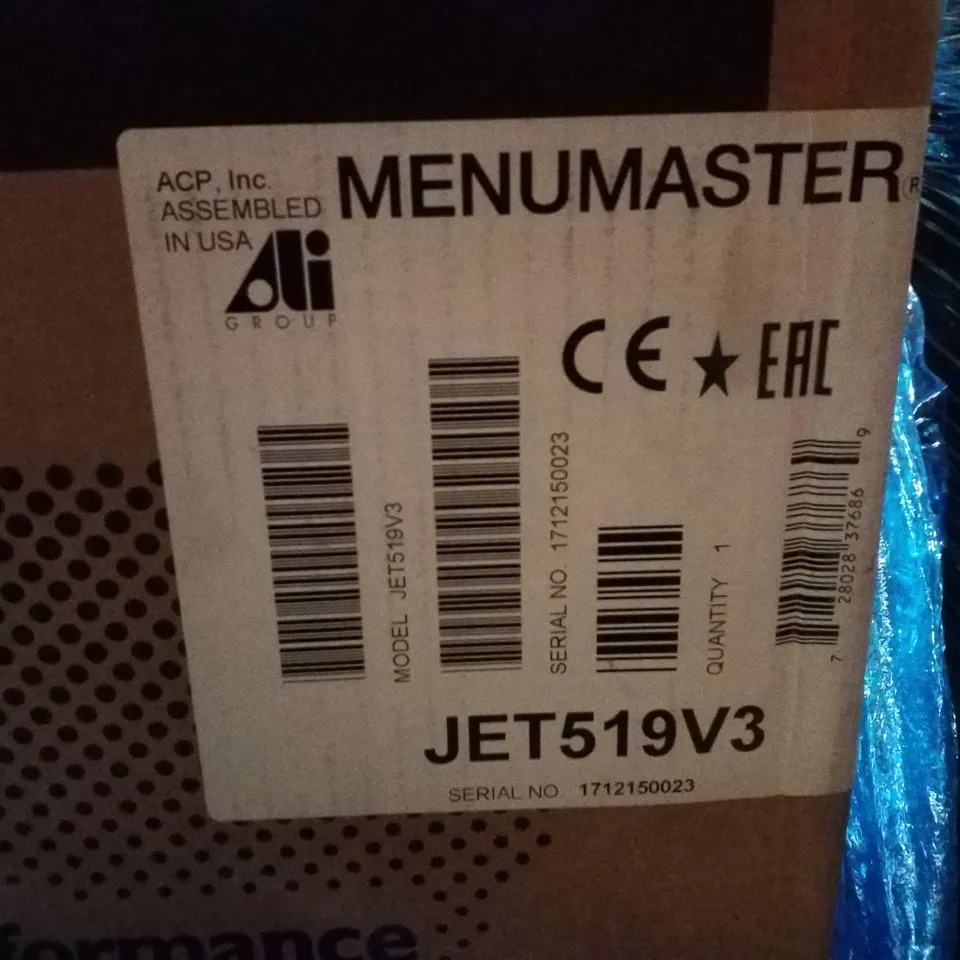 BRAND NEW MENUMASTER JETWAVE JET5193 COMBINATION MICROWAVE OVEN