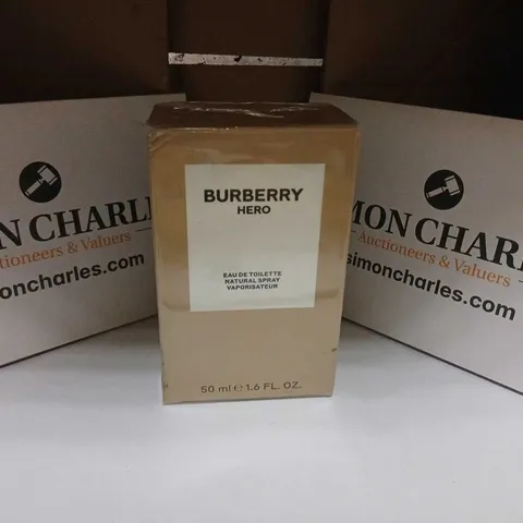 BOXED AND SEALED BURBERRY HERO EAU DE TOILETTE 50ML