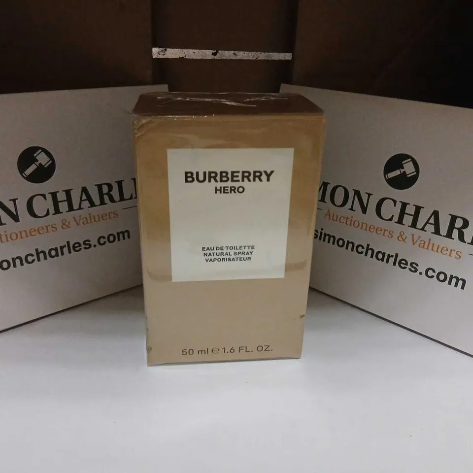 BOXED AND SEALED BURBERRY HERO EAU DE TOILETTE 50ML