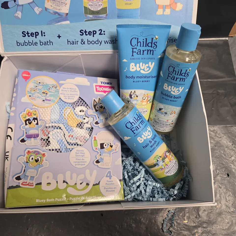 CHILDS FARM BLUEY THEMED 4-PIECE SET