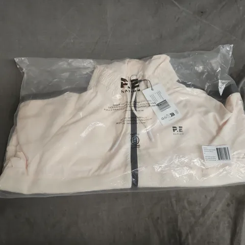 BAGGED P.E NATION CROPPED MAN DOWN – WHISPER WHITE, SIZE M