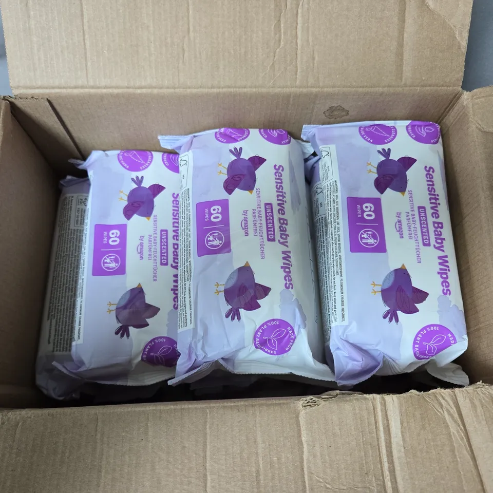 SENSITIVE BABY WIPES – 60 WIPES EACH, BOX OF APPROXIMATELY 10