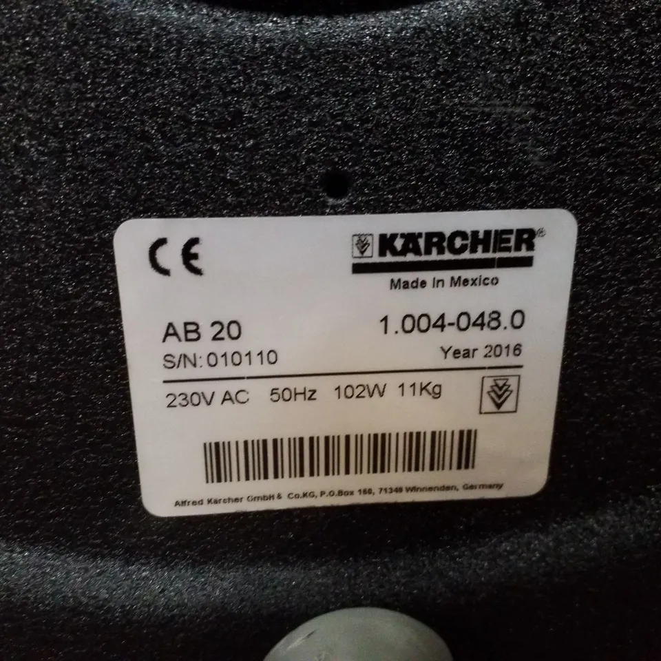 NEW KÄRCHER AB20 AIR BLOWER CARPET DRIER RRP £497