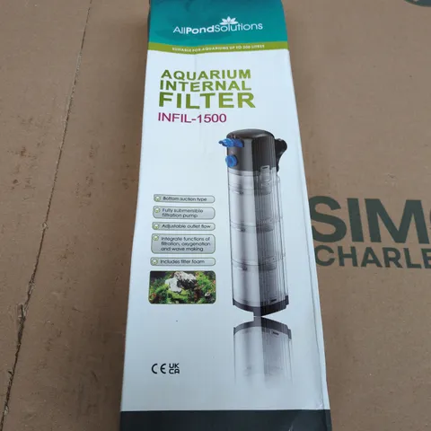 ALLPOND SOLUTIONS AQUARIUM INTERNAL FILTER INFIL-1500