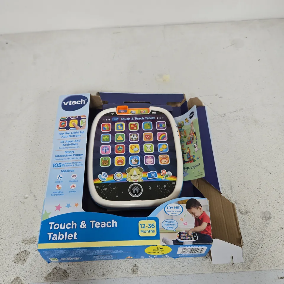 VTECH TOUCH & TEACH TABLET – 12–36 MONTHS (BOXED)