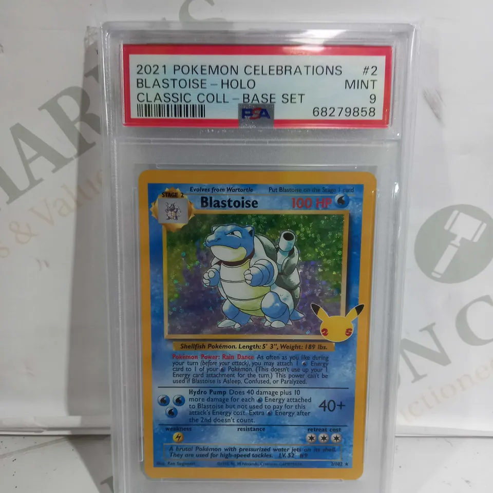 2021 POKEMON CELEBRATIONS BLASTOISE HOLO CLASSIC COLL BASE SET - GRADE MINT