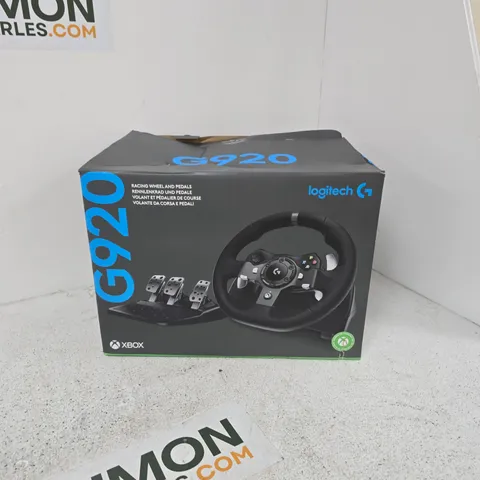 Logitech G920 Driving Force Racing Wheel โ Boxed (Pedals Included)