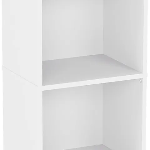 BOXED VIDA DESIGNS OXFORD 4 TIER CUBE BOOKCASE - WHITE (ONE BOX)