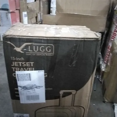 BOXED 15INCH JET-SET TRAVEL SUITCASE SILVER