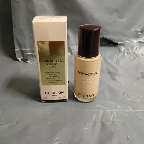 BOXED GUERLAIN TERRACOTA GLOW FOUNDATION IN 0.5W WARM 35ML