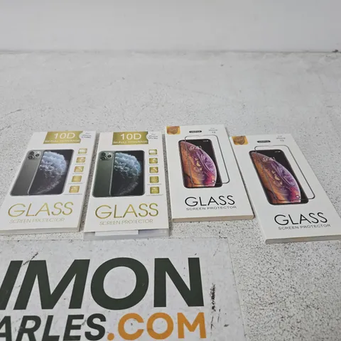 BOX OF APPROXIMATELY 80 ASSORTED UNIPHA GLASS SCREEN PROTECTOR FOR IPHONE 13 PRO MAX , IPHONE 13 AND IPHONE 12
