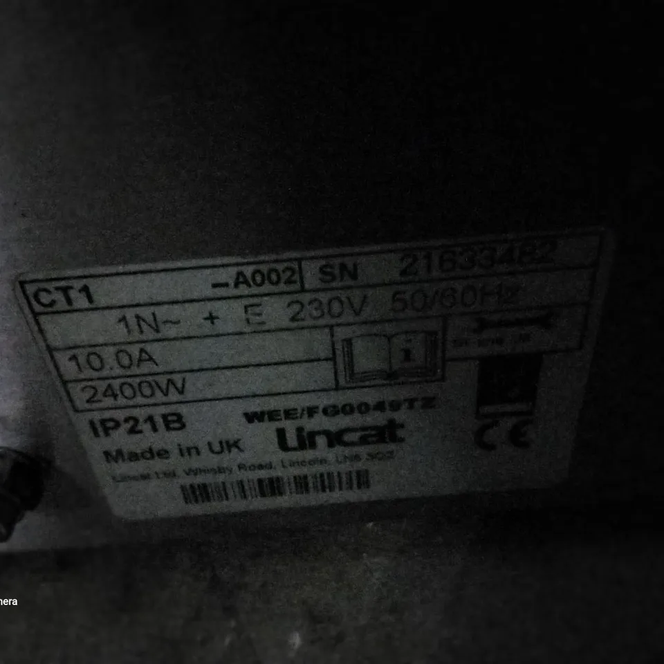 LINCAT DOUBLE SMOOTH PANINI CONTACT GRILL