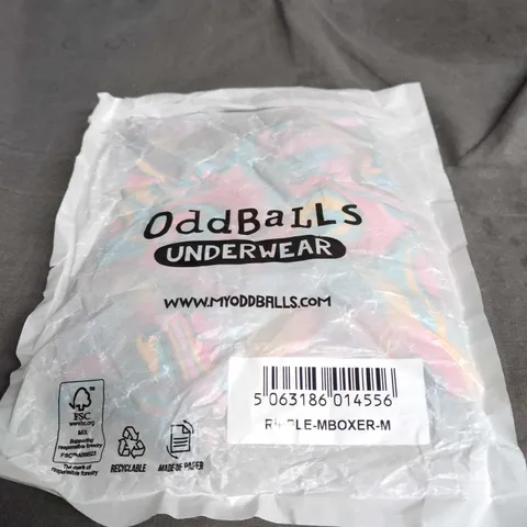 ODDBALLS RIPPLE BOXER – MEN'S UNDERWEAR, SIZE M