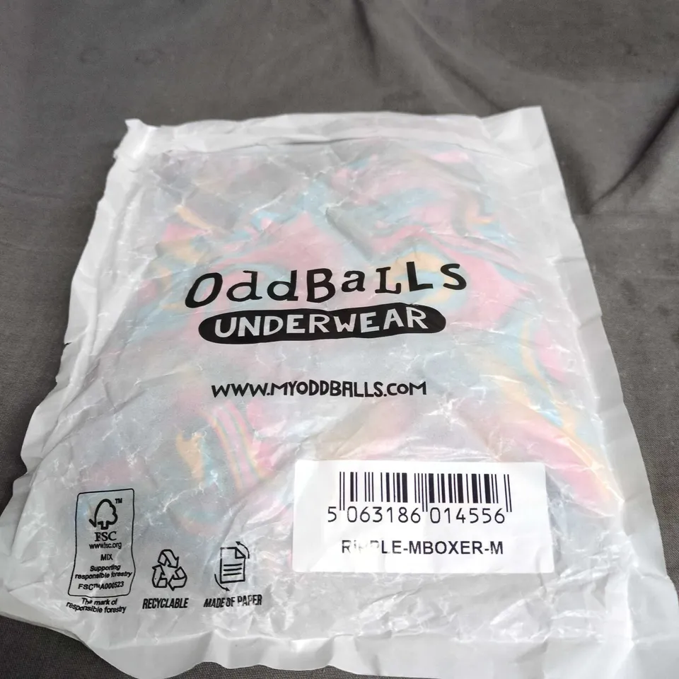ODDBALLS RIPPLE BOXER – MEN'S UNDERWEAR, SIZE M