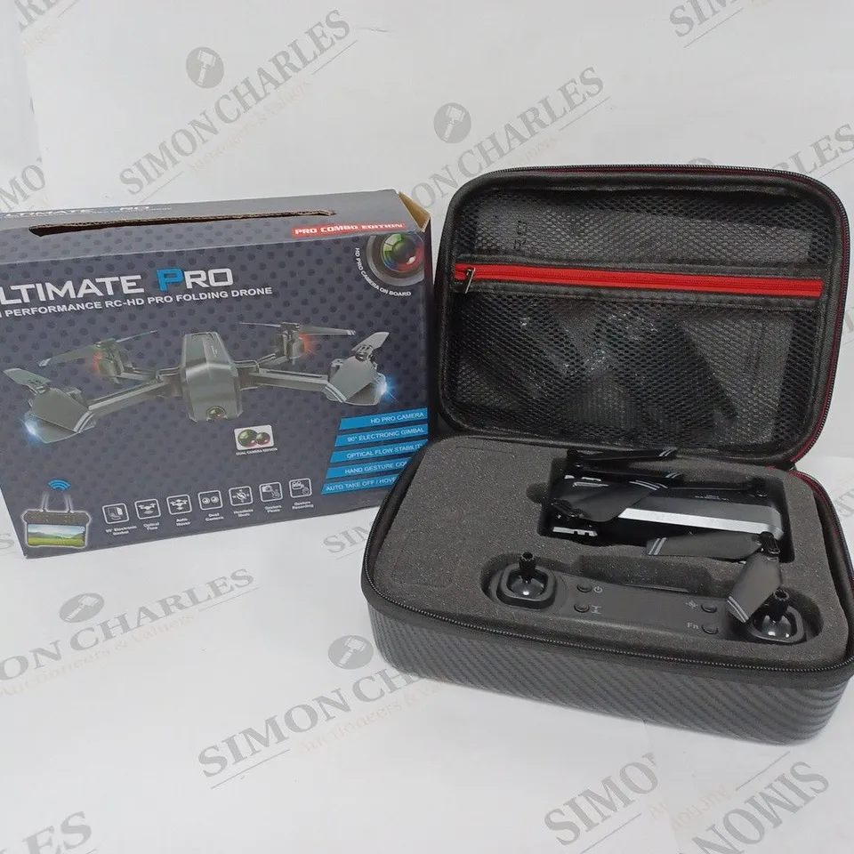 BOXED ULTIMATE PRO HIGH PERFROMANCE RC-HD PRO FOLDING DRONE