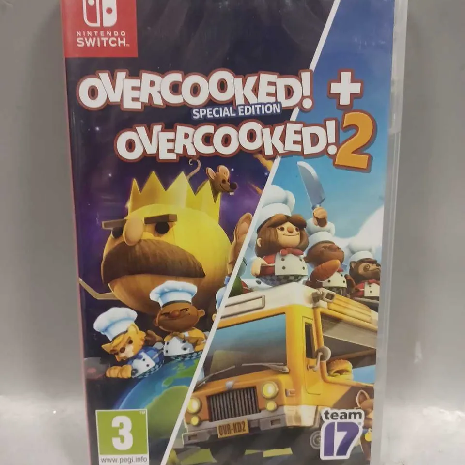 SEALED NINTENDO SWITCH OVERCOOKED! + OVERCOOKED! 2 GAME 