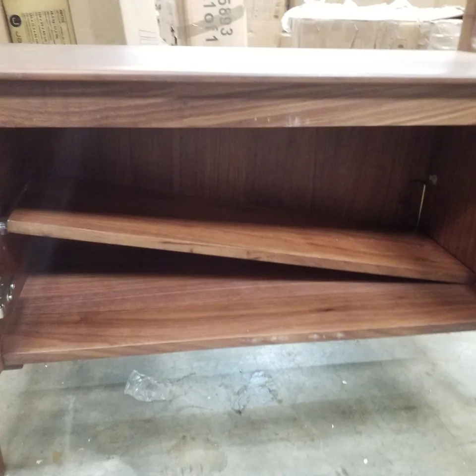 4-TIER BOOKSHELF WITH CABINET - BROWN 