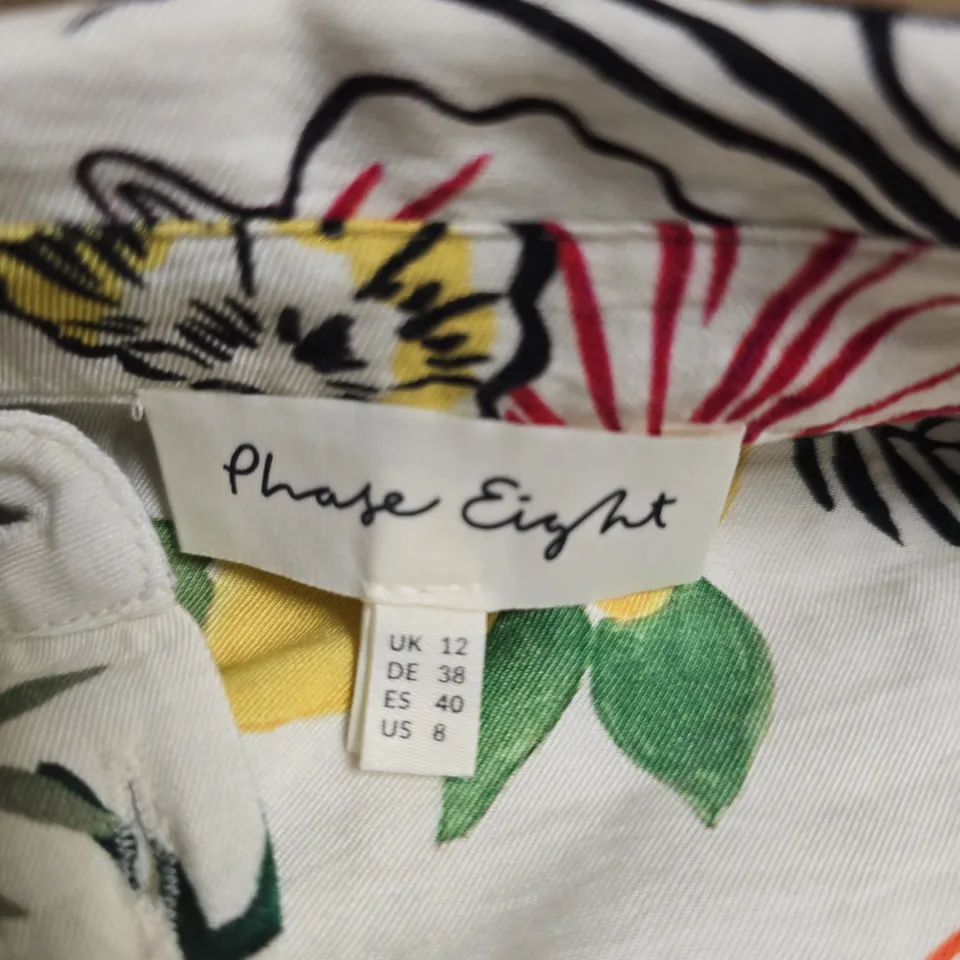 PHASE EIGHT FLORAL PRINT SHIRT – UK 12