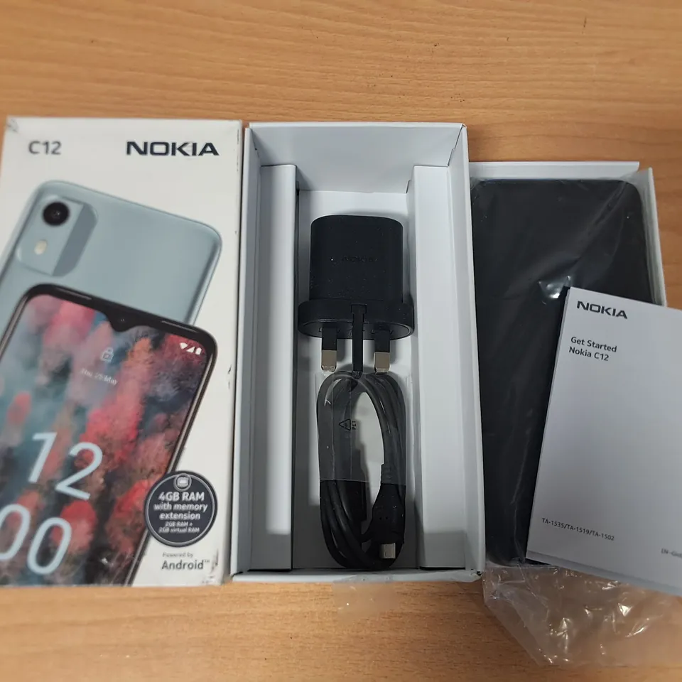 BOXED NOKIA C12 2/64GB IN CHARCOAL - TA-1535