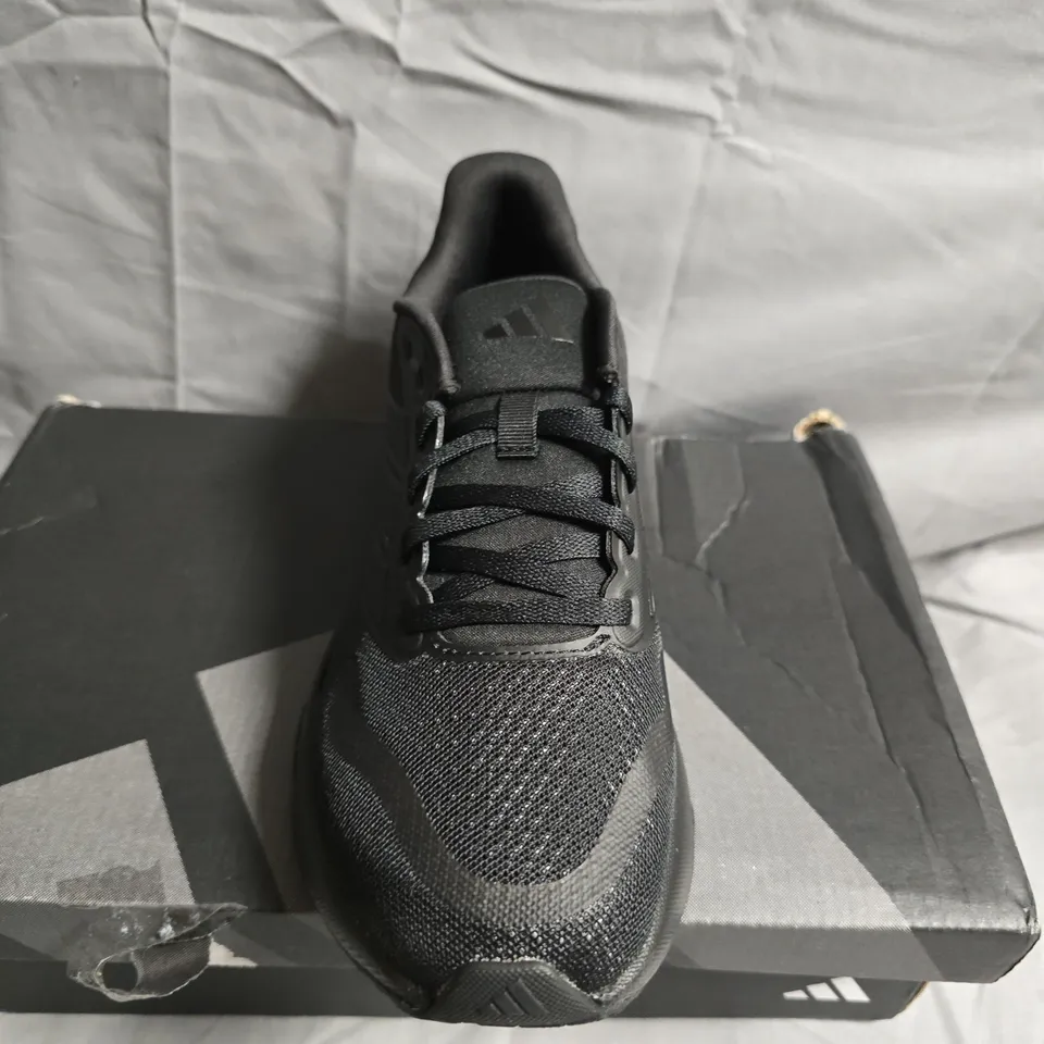 ADIDAS BLACK RUNNING SHOES – MEN'S, UK SIZE 5