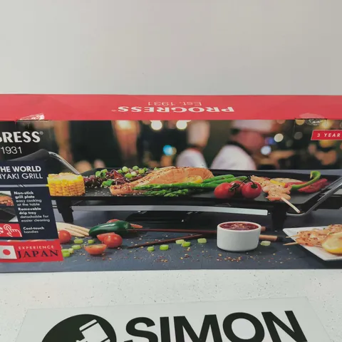 BOXED PROGRESS TEPPANYAKI GRILL 
