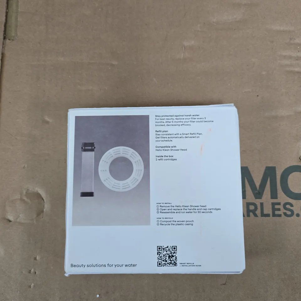 HELLO KLEAN FILTER 02 SHOWER HEAD REFILL CARTRIDGES – 2 PACK