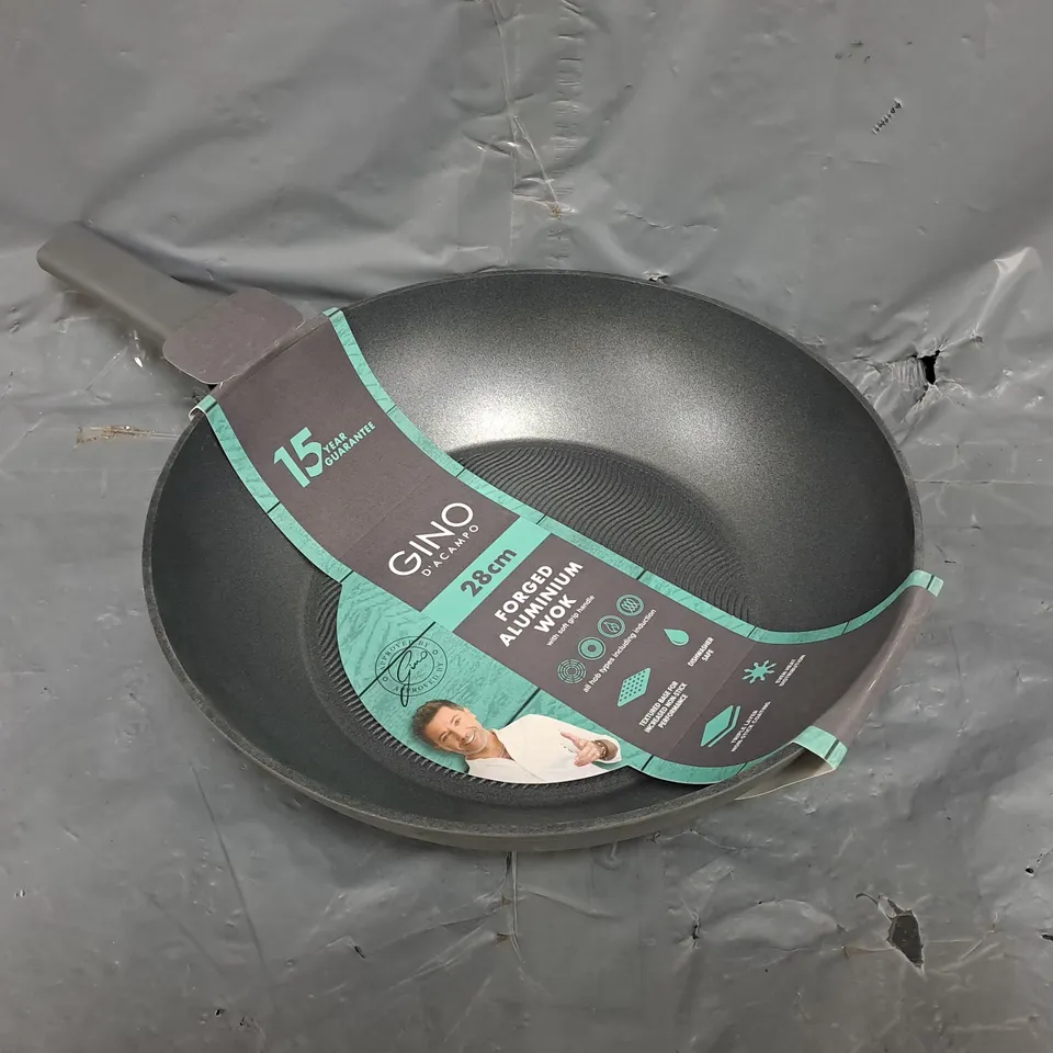 GINO D'ACAMPO 28CM FORGED ALUMINIUM WOK