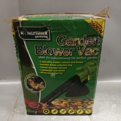 BOXED KINGFISHER ELECTRIC POWER GARDEN BLOWER VACUUM 