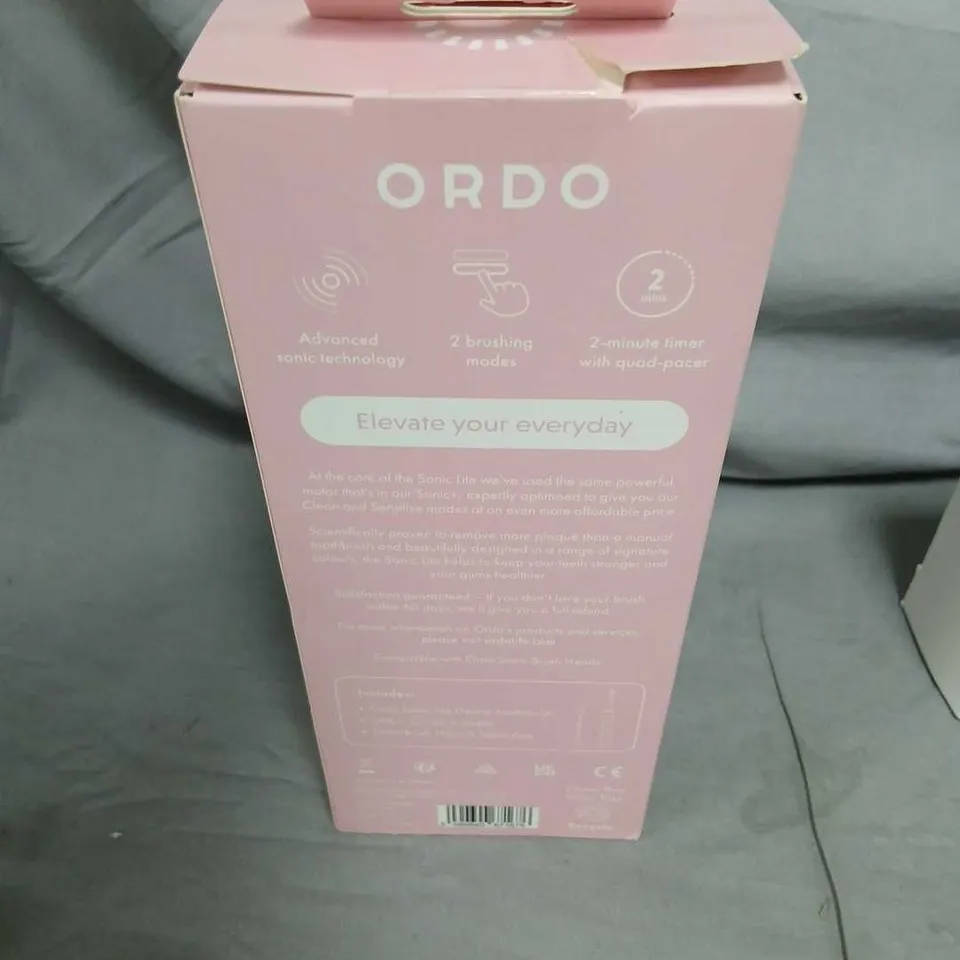 ORDO SONIC LIFE ELECTRIC TOOTHBRUSH – PINK, BOXED 