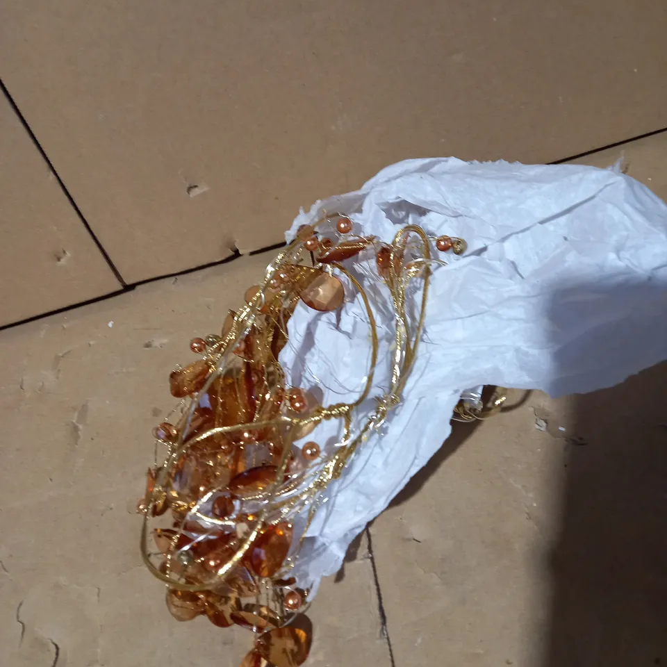 SET OF JEWELLED LIGHTS - AMBER