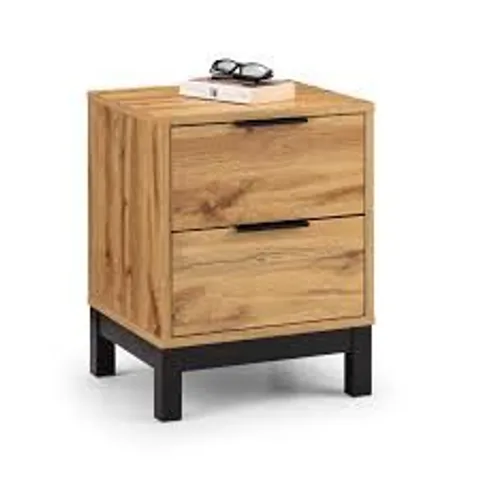 BOXED BALI 2 DRAWER BEDSIDE