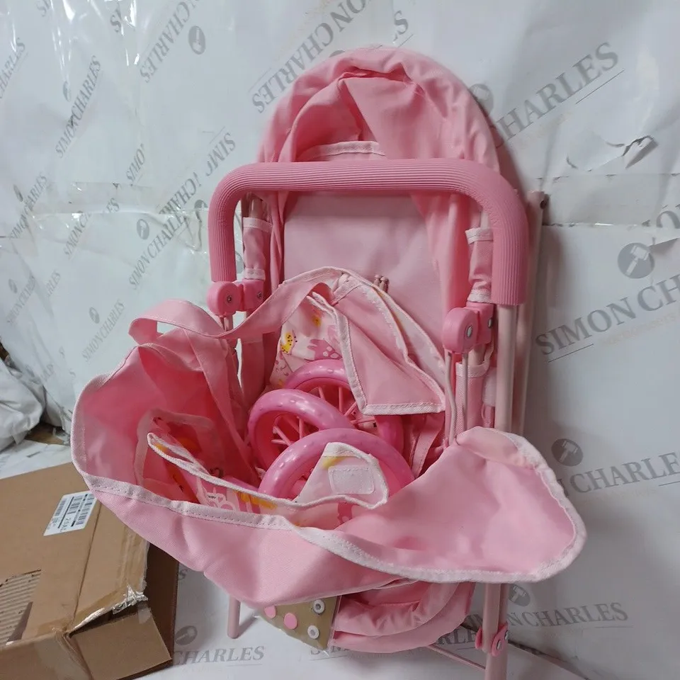 JUNIOR DOLL PRAM AND BAG  RRP £29.99