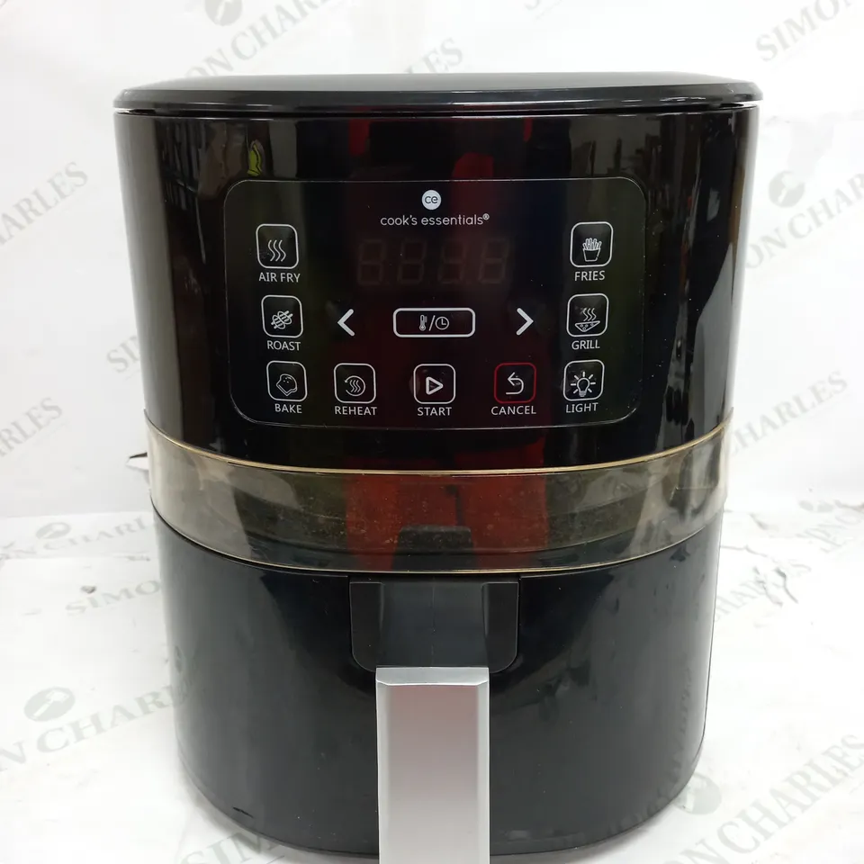 COOK'S ESSENTIALS 4L AIR FRYER IN BLACK