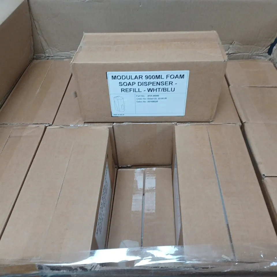 20 BOXED 900ML FOAM SOAP DISPENSER REFILLS 