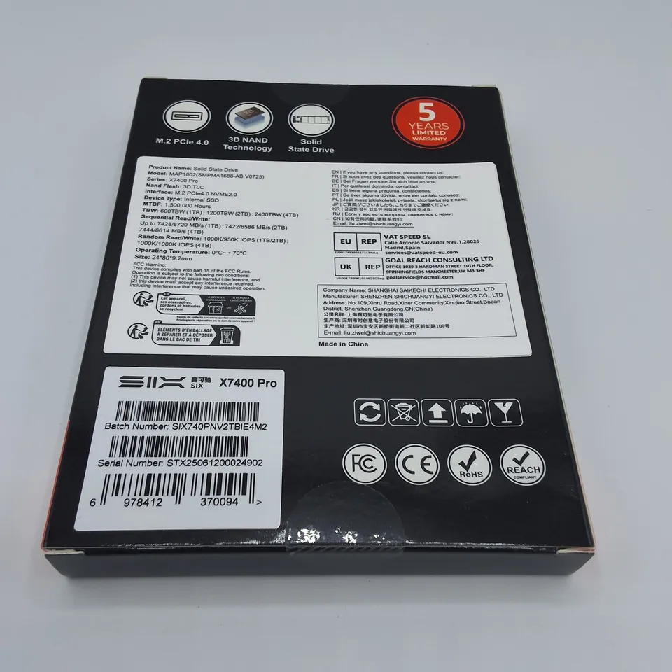 SEALED SIX 2TB M.2 SCIENCE 4.0 SSD