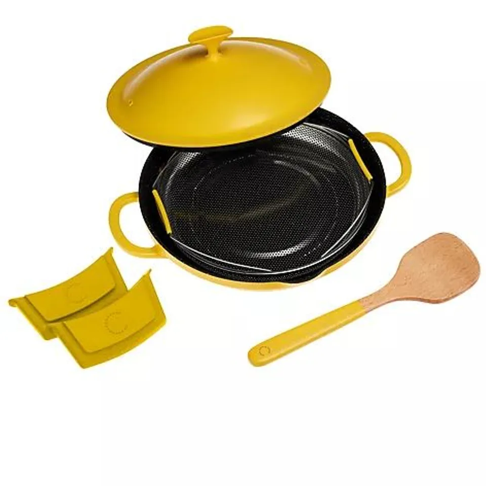 CURTIS STONE 3L ALL DAY CHEF'S PAN WITH SILICONE HANDLE COVERS