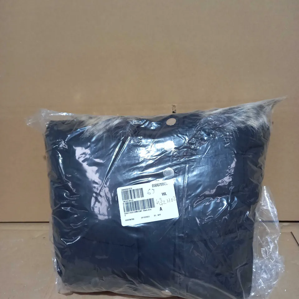 CENTIGRADE FAUX DOWN COAT BLACK - SMALL