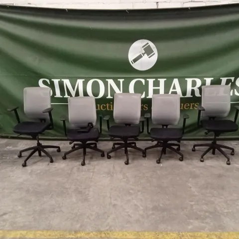 10 x ASSORTED SWIVEL OFFICE CHAIRS