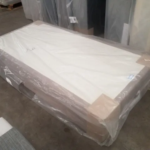 BAGGED FOGARTY 3FT SINGLE DIVAN BASE - 0 DRAWER - GREY