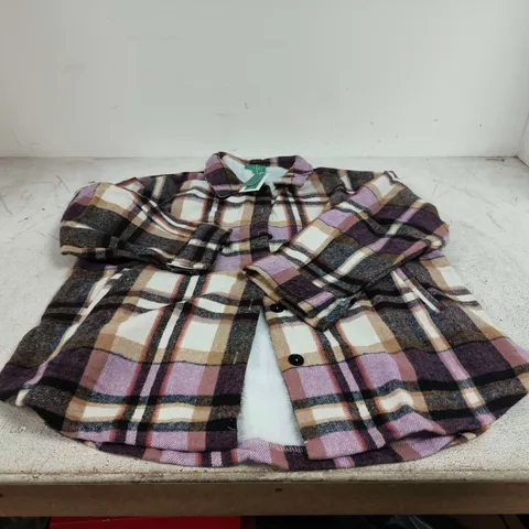 LA MAREY PLAID FLANNEL SHIRT WITH FLEECE LINING β UK XL TAGGED