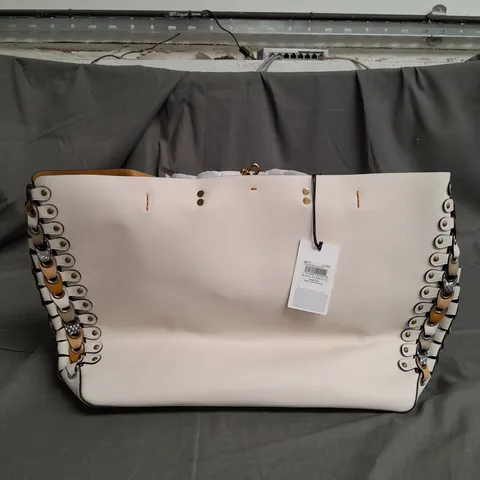 COACH CREAM HANDBAG