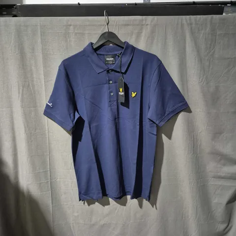LYLE & SCOTT NAVY POLO SHIRT SIZE L
