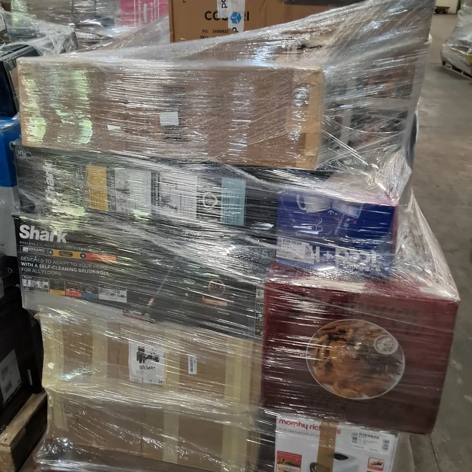 PALLET OF APPROXIMATELY 19 UNPROCESSED RAW RETURN HOUSEHOLD AND ELECTRICAL GOODS TO INCLUDE;
