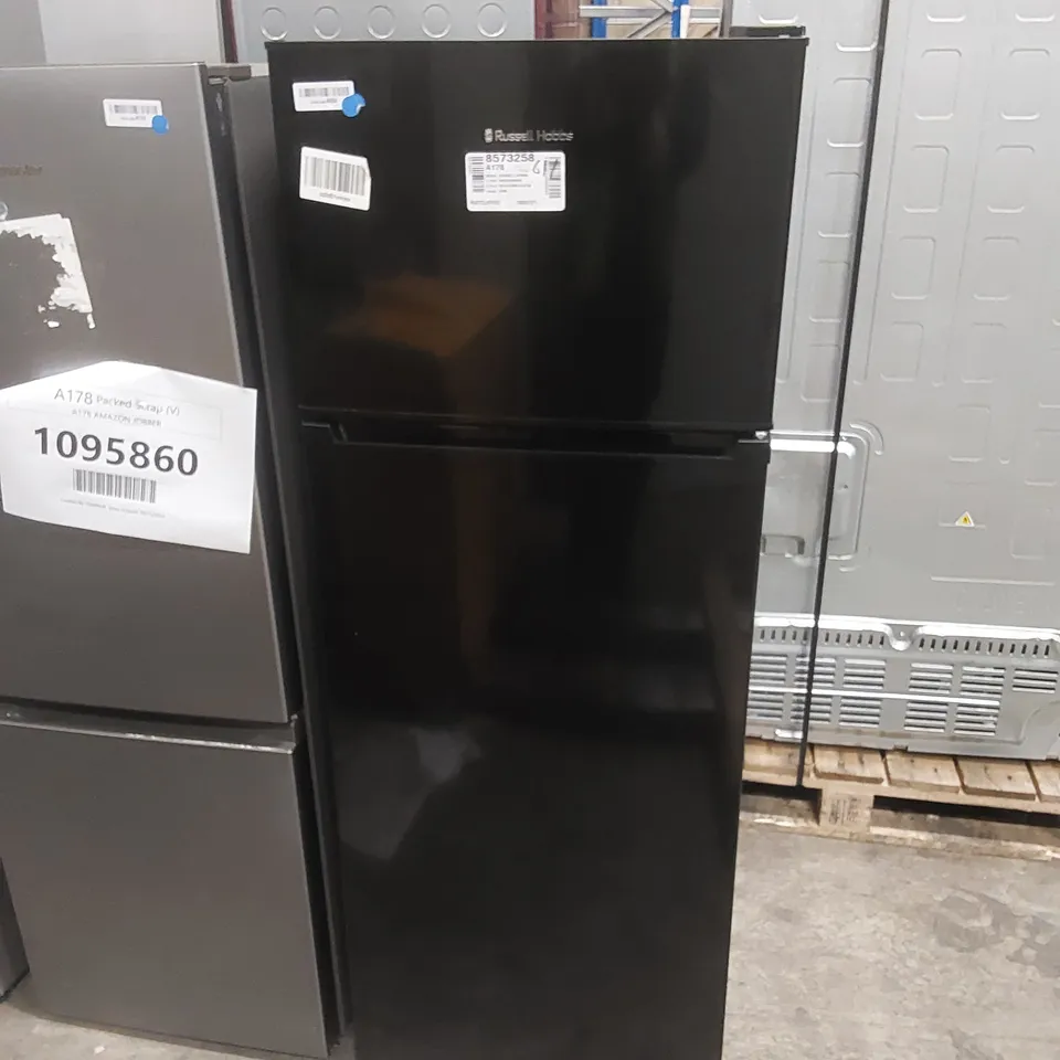 RUSSELL HOBBS FREESTANDING FRIDGE FREEZER IN BLACK RH144TMFF541E1B - UNPROCESSED RAW RETURN